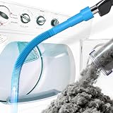 Holikme Dryer Vent Cleaner Kit Dryer Lint Vacuum Attachment Brush, Lint Remover, Dryer Vent Vacuum Hose Replacement Parts,Duct Cleaning,Blue