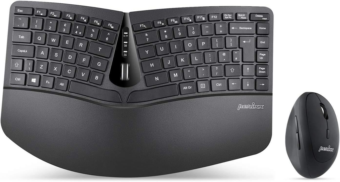 Perixx PERIDUO606 Wireless Mini Ergonomic Keyboard Amazon.co.uk