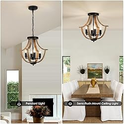LAMPKEDUO Farmhouse Hanging Pendant