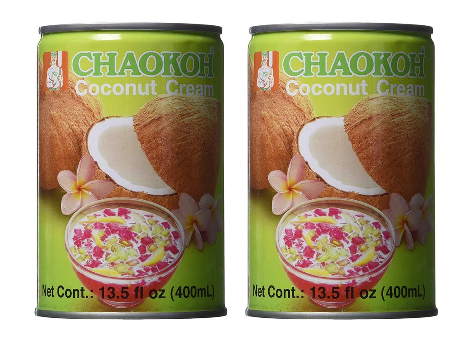 Chaokoh Coconut Cream, 13.5fl.oz, 2 Pack Grocery