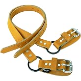 Weaver Leather Split Ring Leather Lower Climber Straps, Brown/Tan, 26"