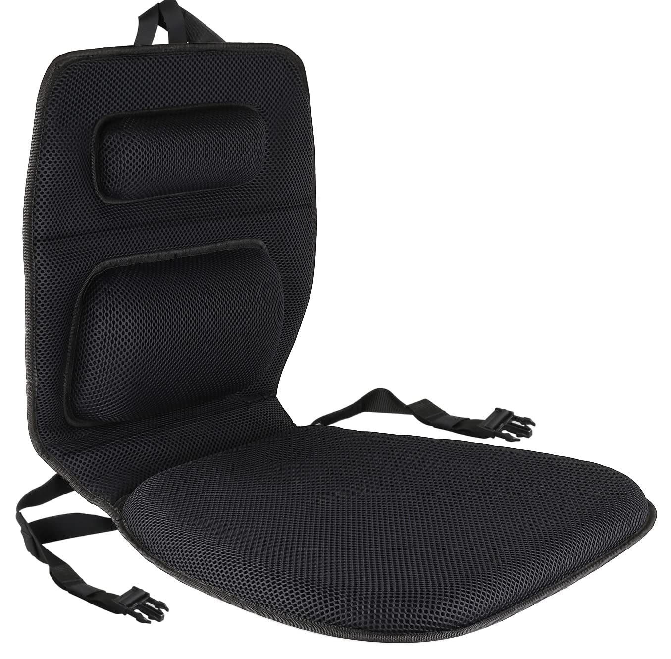 FOMI Gel Wheelchair and Low Back Chairs Seat and Back Cushion | Orthopedic Seat Pad, Firm Back Support and Lumbar Pillow for Wheelchairs, Car, Truck, Gaming | Pressure Sore, Coccyx Pain Relief