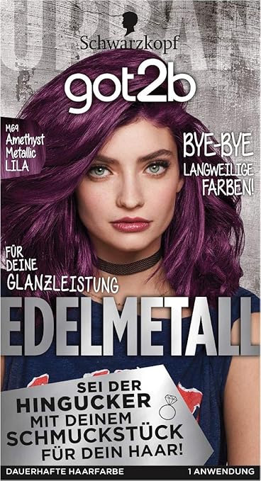 schwarzkopf got2b edelmetall m69 amethyst metallic lila 1er pack 1 x 142 ml