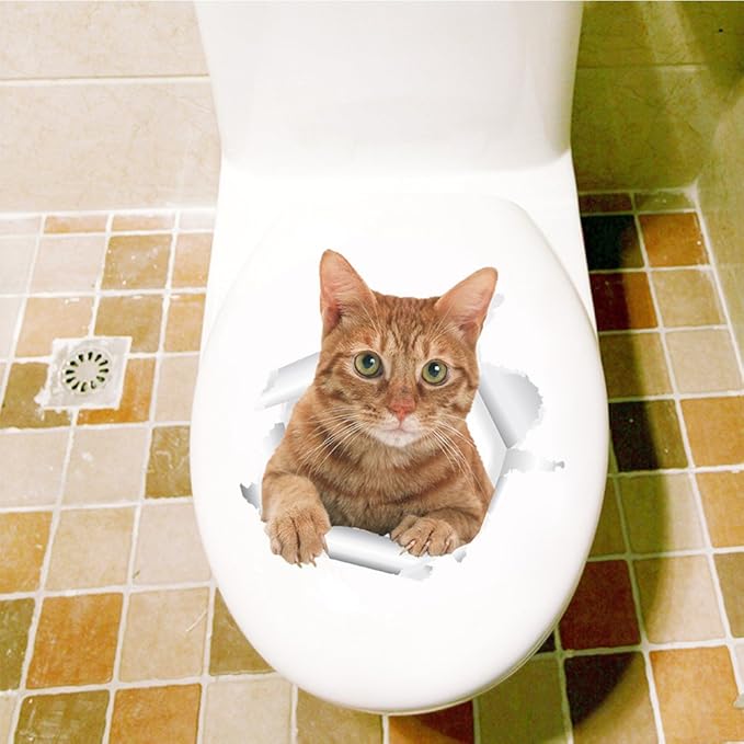 Winomo Sticker Chat Toilette Amovible En Pvc Autocollant Mural 3d Pour Siege De Toilette Ou Salle De Bain Amazon Fr Cuisine Maison Winomo Sticker Chat Toilette Amovible En Pvc Autocollant Mural 3d Pour Siege De Toilette Ou Salle De Bain Amazon Fr Cuisine Maison
