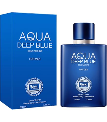 Amazon.com: Hybrid & Company Men Aqua Deep Blue Eau De Parfum