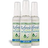 Refresh Liquid Wipe Toilet Paper Spray – Eco-Friendly Flushable Wet Wipe Alternative, Cleanses & Soothes with Witch Hazel & Aloe, Septic & Plumbing Safe, 2 Fl Oz (3 Pack)