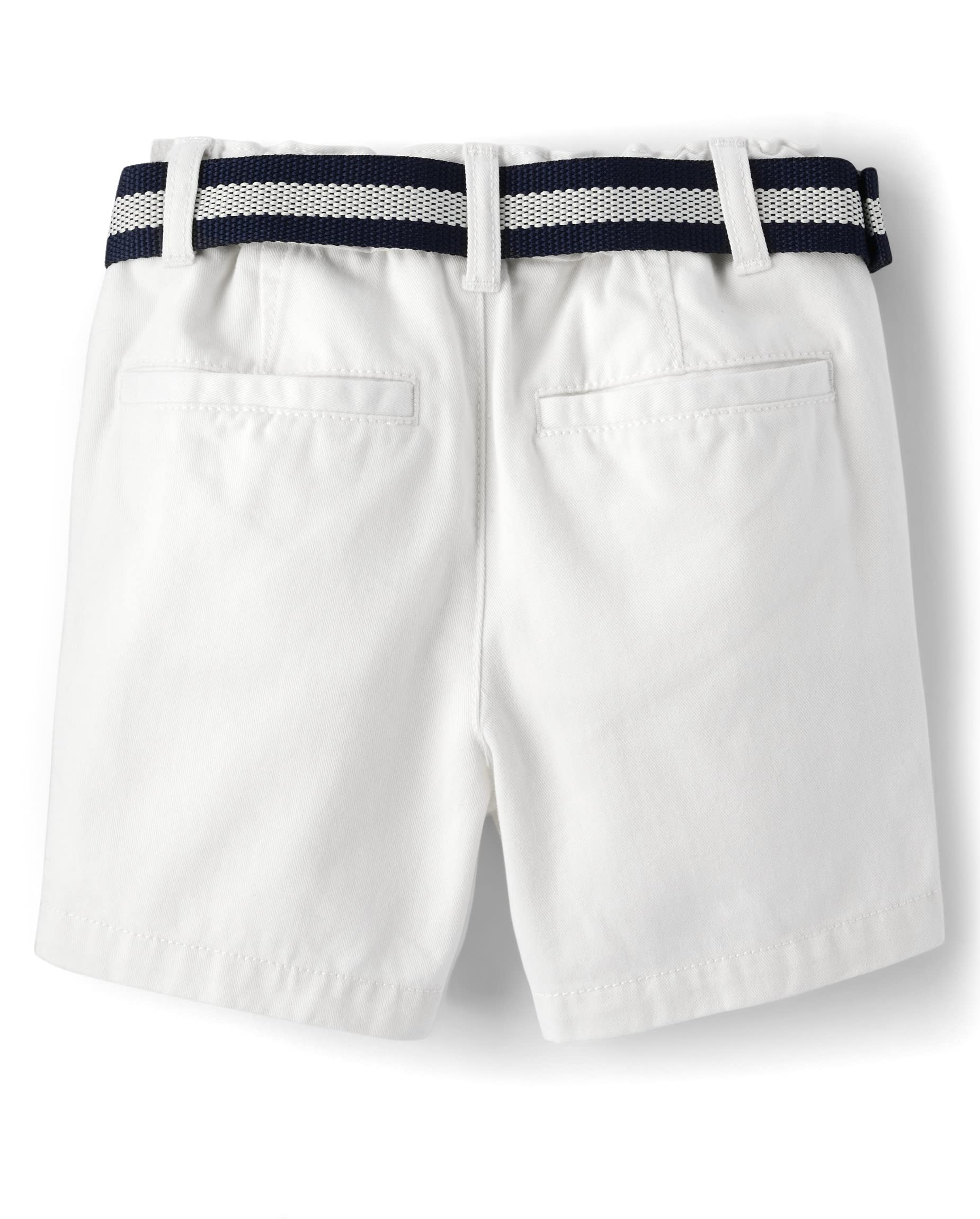The Children's Place Baby Boys' and Toddler Twill Belted Chino Short