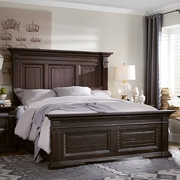Amazon Com Hooker Furniture Treviso Queen Panel Bed In Rich