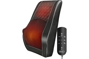 Boriwat Back Massager Neck Massager with Heat, Shiatsu Massage Pillow for Pain Relief, Massagers for Neck and Back, Shoulder,