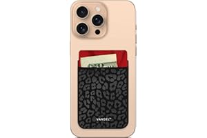 VANDEL Pocket – Stick-On Fabric Phone Wallet Stick On for Women, Cute Credit Card Holder for Phone Case, Stick On Back of Phone Fabric Sleeve for iPhone Pocket