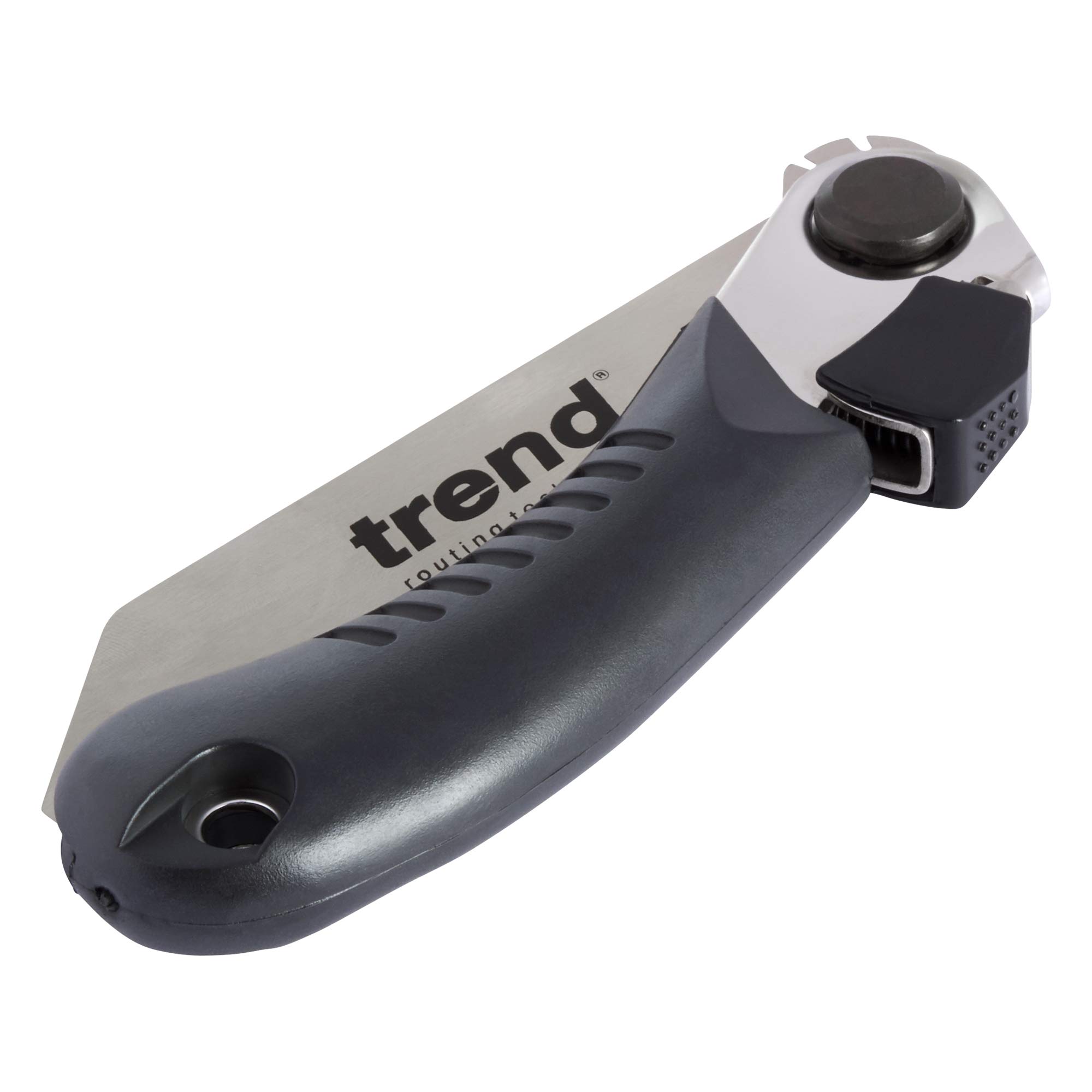 Trend Folding Flush Saw, 120mm Carbon Steel Blade, Flush Cut Trimming for Dowels & Joints, FFS/120