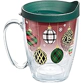 Tervis Christmas Holiday Ornaments Made in USA Double Walled Insulated Tumbler Travel Cup Keeps Drinks Cold & Hot, 16oz Mug, Classic