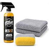 Ethos RESIST Graphene Spray Coating for Cars &ndash; Graphene Ceramic Coating Spray, Extreme Hydrophobic Protection, Gloss Enhancement, Water Spot Resistant Paint Sealant &ndash; 16oz (Resist "Essential" Bundle)