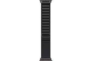 Apple Watch Band - Alpine Loop - 49mm - Black - Large - Black Titanium Finish