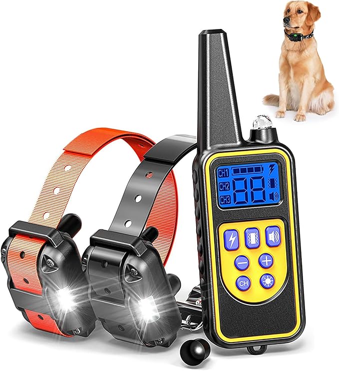 igingko Shock Collar for Dogs, Rechargeable Dog Barking
