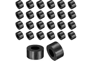 uxcell 36 Pcs Rubber Spacers 13mm OD x 7mm ID x 7mm Height Round Anti Vibration Spacer Rubber Bushing Grommets