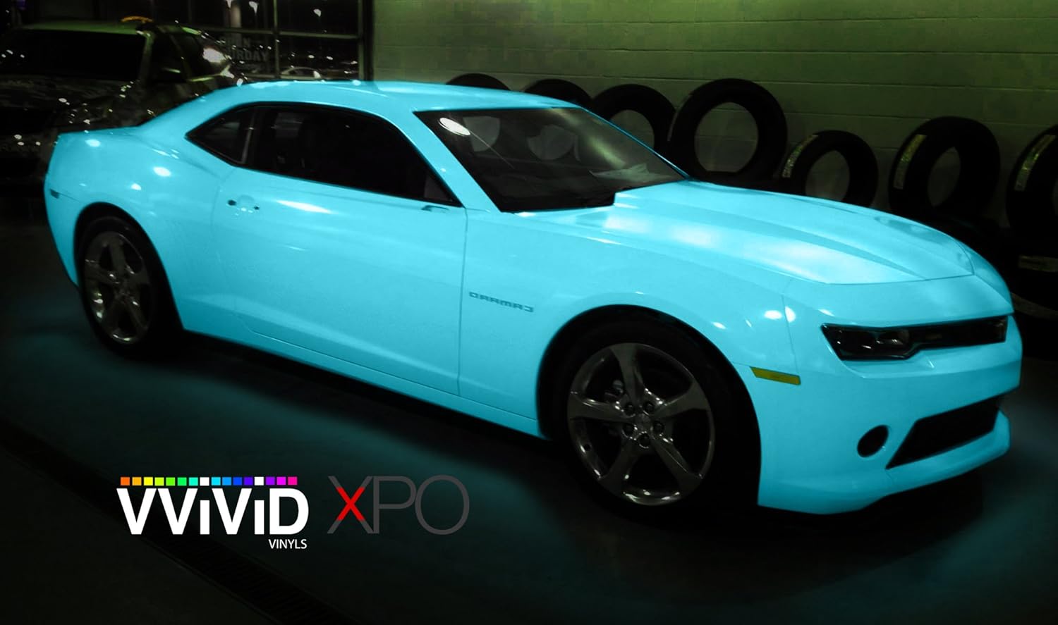 1ft x 2ft VViViD Blue Glow in The Dark Vinyl Wrap Luminous Adhesive