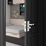 XFORT Euro Profile Victorian Scroll Door Handles in Polished Chrome, 1 Pair view 4
