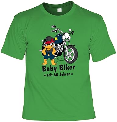 Biker Herren T Shirt Zum 60 Geburtstag Lustiges Baby Biker