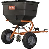 Agri-Fab Tow Behind Broadcast Spreader for Seed, Fertilizer, Salt and Ice Melt, 185 lb Capacity Lawn and Garden Spreader with 12 Ft Spread Width