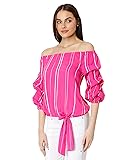 Vince Camuto Women's Bubble Sleeve Off Shoulder