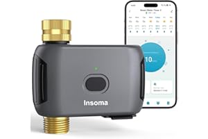 Insoma WiFi Water Timer for Garden Hose, Smart Sprinkler Timer, APP Remote Control WiFi Hose Timers, Voice Control with Alexa, Rain Delay and Manual Mode for Yard Lawn Watering