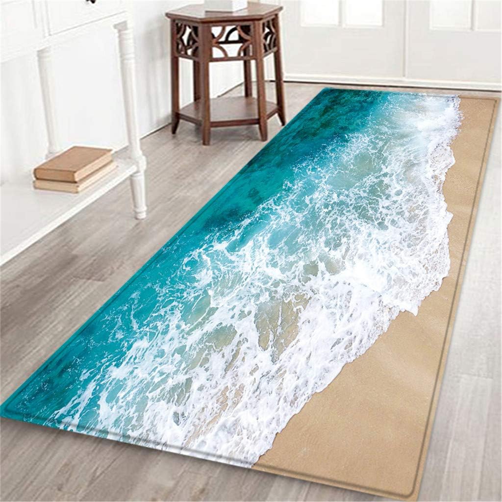 Bathroom Rugs Bath Mat, Beach Runner Rug Floor Mat Indoor