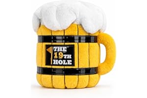 The 19th Hole Beer Mug Golf Driver Head Cover, Funny Plush Golf Club Headcover, Novelty Golf Gift for Men Golfers, Fits Most 