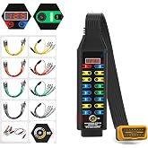 OBD2 Breakout Box, with Voltage Display, LED Indicator &amp; Jumper Automotive OBDII Protocol Detector for Communication/Power/Ground Detection, Works with Scanner/Multimeter/Oscilloscope, 16-Pin CAN