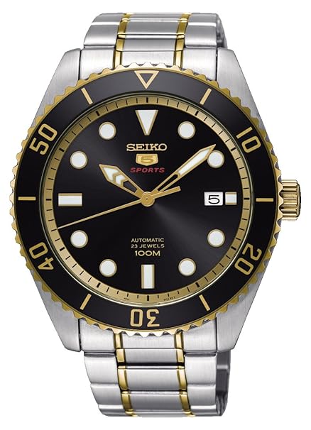 Seiko Herren Analog Automatik Uhr mit Edelstahl Armband SRPB94K1