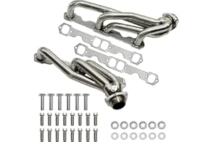 AMVIRTUO Exhaust Headers Polished Stainless Steel SBC Headers for 1988-1995 Chevy GMC C1500 C2500 K1500 K2500 1992-1995 Chevrolet Blazer Tahoe GMC Suburban Yukon 5.0L 5.7L 305 350
