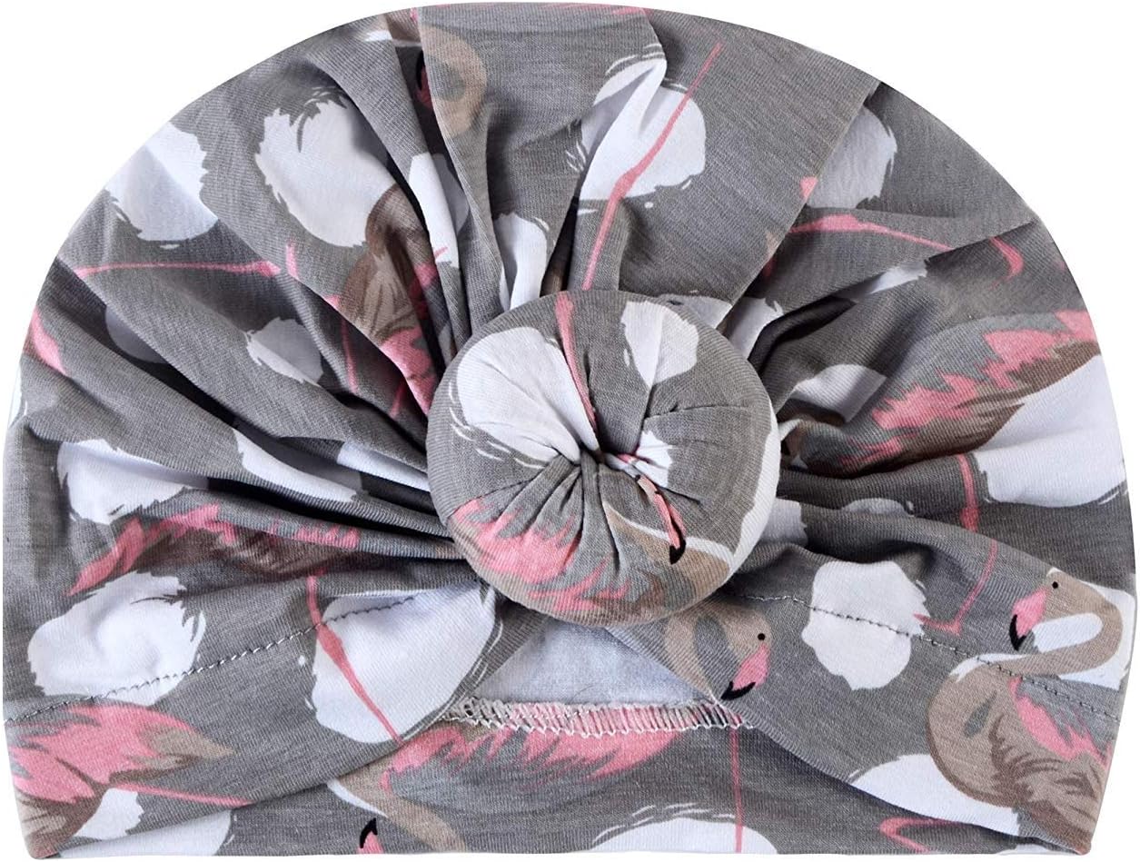 Baby Grow Floral Baby Hat for Girls Cotton Baby Turban Beanie Hats Toddler Newborn Beanie Cap Infant Accessories