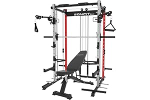 EONFITOmni Smith Machine Home Gym Power Cage Squat Rack
