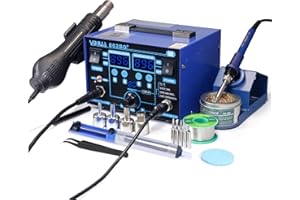 YIHUA 862BD+ SMD ESD Safe 2 in 1 Soldering Iron Hot Air Rework Station °F /°C with Multiple Functions