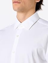 HUGO Men's C-Mabel Shirt Open White199 Size 17.5R view 2