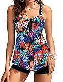 Women's Tankini Swimsuit Tummy Control 2 Piece
