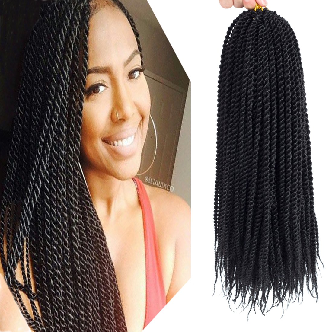Galleon Befunny 8packs 18 Senegalese Twist Crochet Hair Braids