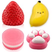 4 Pcs Jouets De Fraise Simulés Nouveauté À Presser Simulation Fruits 4 Pcs Jouets De Fraise Simulés Nouveauté À Presser Simulation Fruits