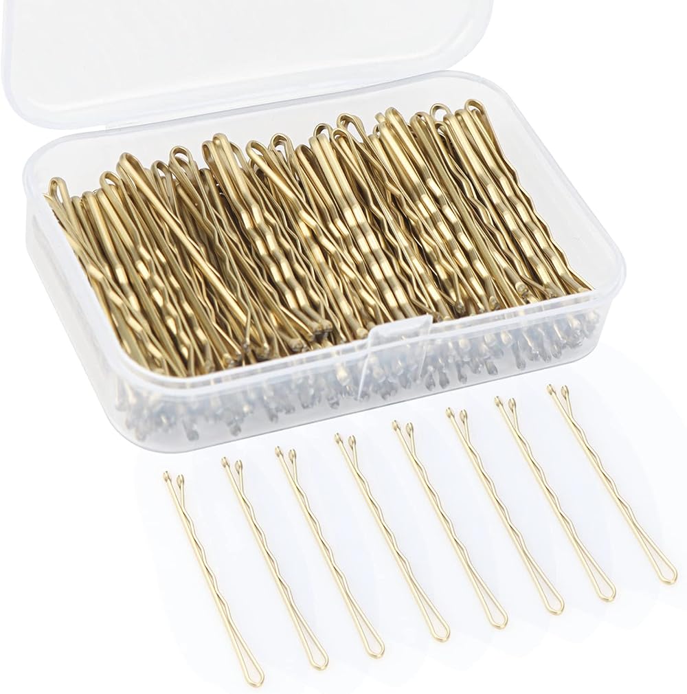 OWill 150 Pieces Blonde Bobby Pins Hair Clips with Storage Box