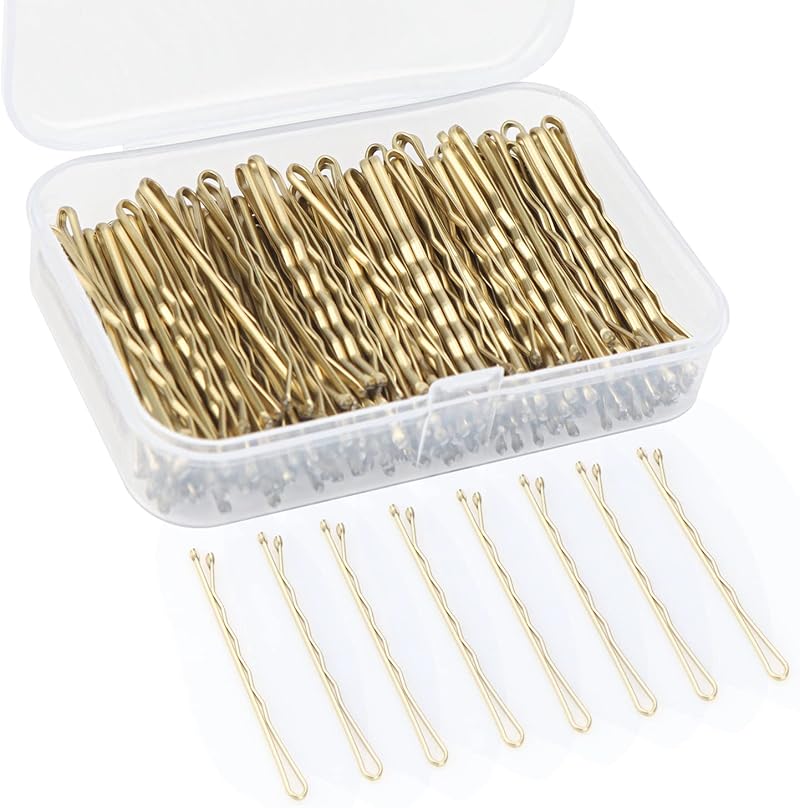 OWill 150 Pieces Blonde Bobby Pins Hair Clips with Storage Box
