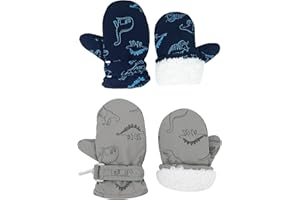 Urban Virgin Infant Baby Toddler Kids Winter Mittnes Lined Fleece Warm Waterproof Ski Snow Gloves For Boys Girls