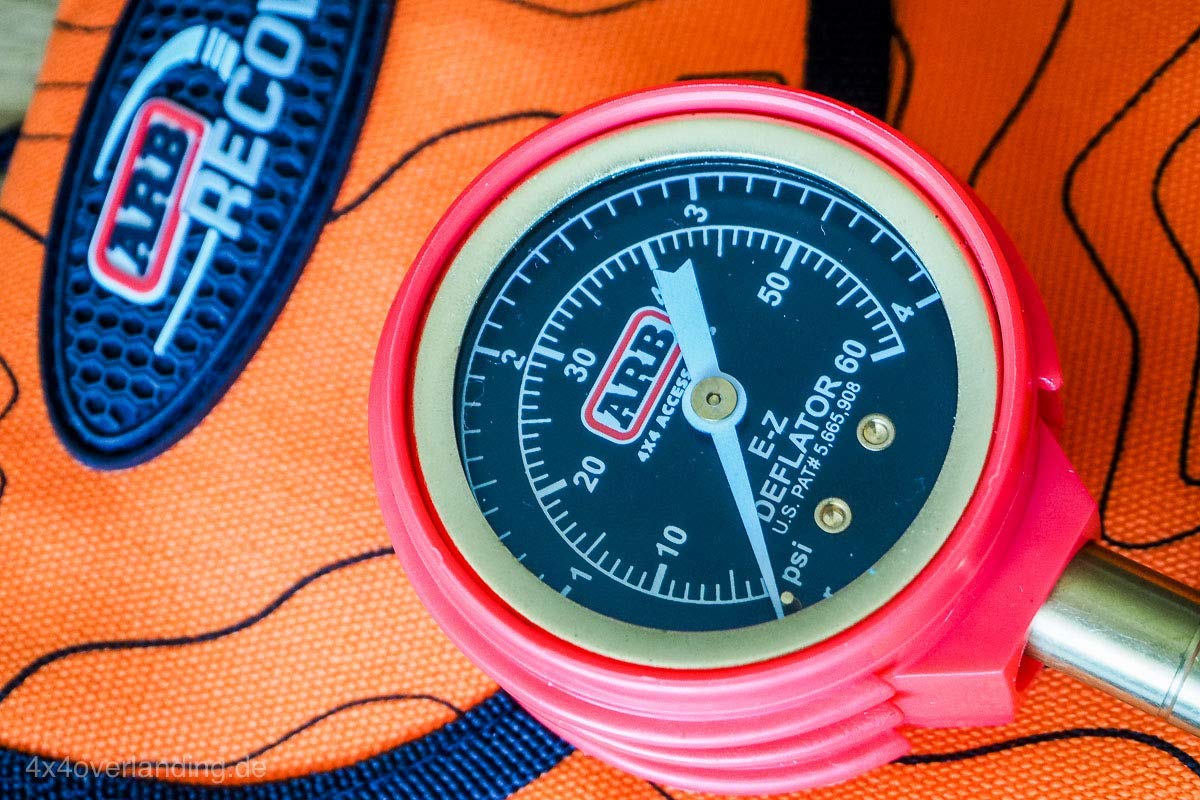 ARB ARB505 EZ Deflator Kit 1060 PSI Tire Pressure Gauge Rapid Air