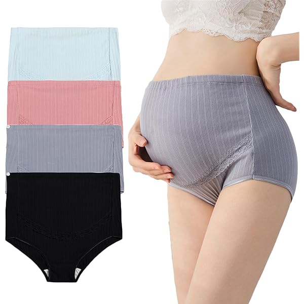 Bragas De Maternidad - Cintura Alta, Sin Costuras, Suaves, Para Embarazo Y Posparto, Pack Multicolor