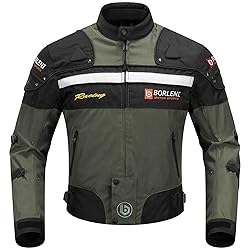 BORLENI Motorcycle Jacket Windproof Motorcycle Full