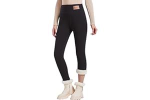 JK SUE JONES Women Winter Warm Thick Leggings Fleece Lined Stretchy Soft Thermal Sherpa Pants High Waist Tights