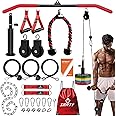 SERTT Home Gym Pulley System - Tricep Workout, Lat Pulldown, Biceps Curl, Triceps, Shoulders, Back, Forearm, Weight Cable for Squat Rack, Garage