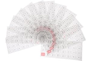 Veemoon Autocollants de calendrier journalier avec étiquettes mensuelles pour carnets et journaux