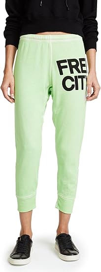 free city green sweatpants