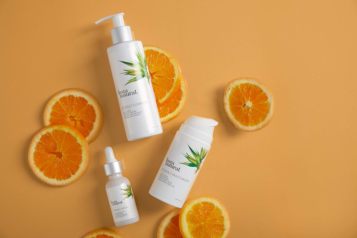 InstaNatural Vitamin C Moisturizer - Anti Aging & Wrinkle Cream - Hyaluronic Acid & Organic Jojoba Oil - Wrinkles, Hyperpigmentation, Acne, & Dark Spot Corrector for Face - Men & Women - 3.4oz: Beauty