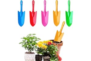 JUMGUN Mini Colorful Metal Hand Shovel Garden Shovel 1pc/5pcs/10pcs Succulent Flower Soil Shovels for Digging Planting Weeding Transplanting Garden Trowel Garden Tools for Kids Teens Adults Indoor Outdoor